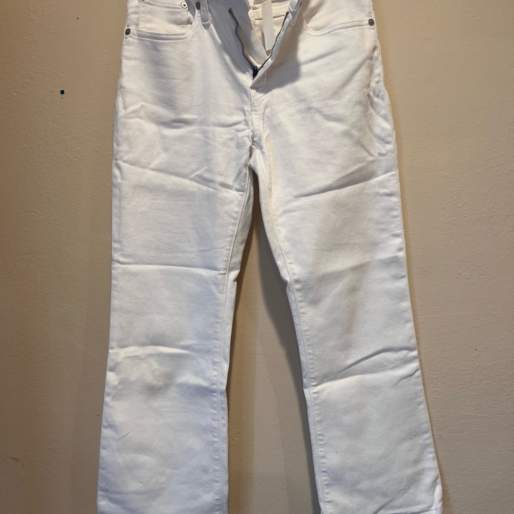 Madewell White Cropped Ankle Jeans